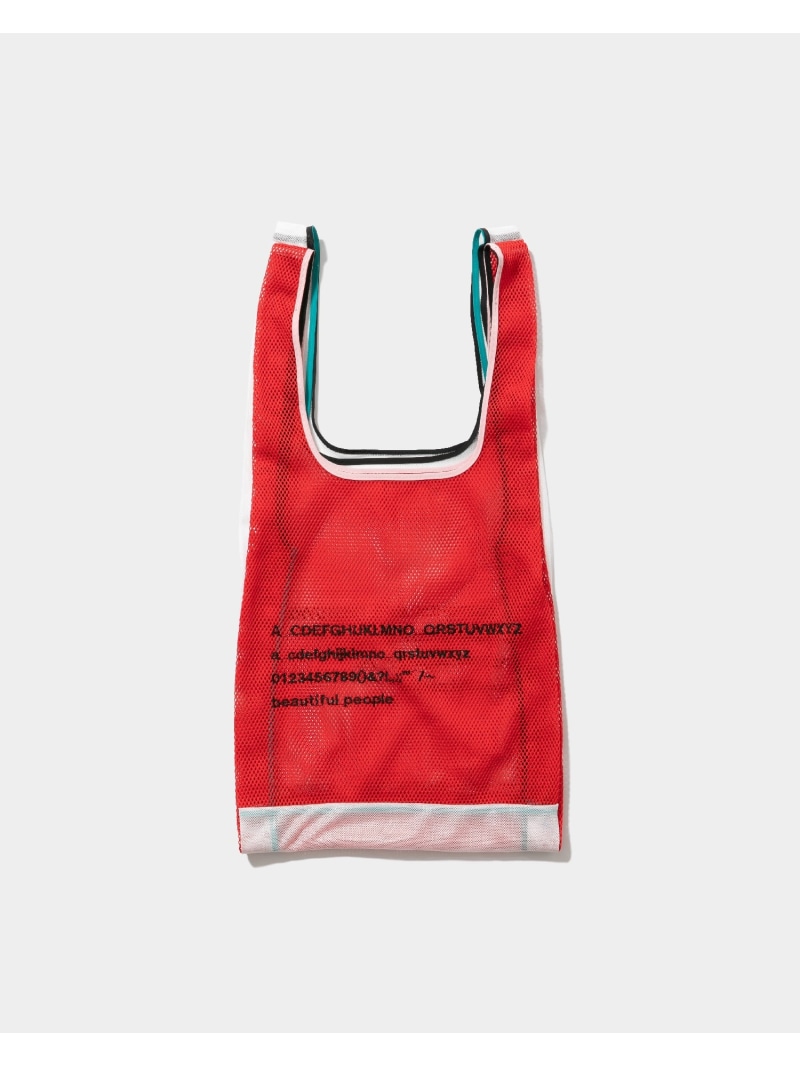 beautiful people alphabet embroidely marche flip bag ビューティフルピープル バッグ トートバッグ レッド グリーン ネイビー ホワイト【送料無料】