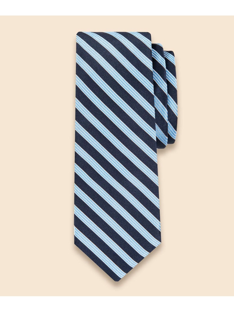 【SALE／20%OFF】BROOKS BROTHERS シルクサテン ミニBB#1ストライプタイ ブルックス ブラザーズ スーツ・フォーマル ネクタイ・蝶ネクタイ ネイビー ブルー【RBA_E】【送料無料】