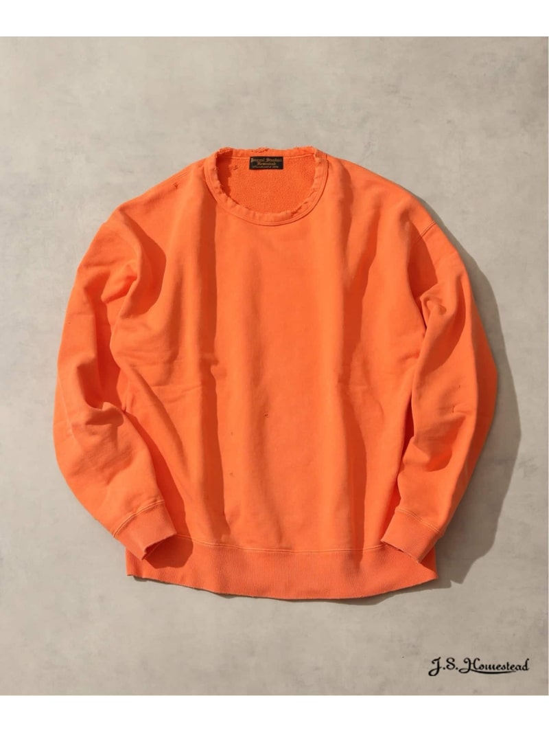【SALE/30%OFF】JOURNAL STANDARD J.S.Homestead / パシフィック 裏毛 ダメージ スウェット ジャーナル スタンダード トップス スウェット・トレーナー イエロー ネイビー ブラック オレンジ【RBA_E】【送料無料】| Fashion Men