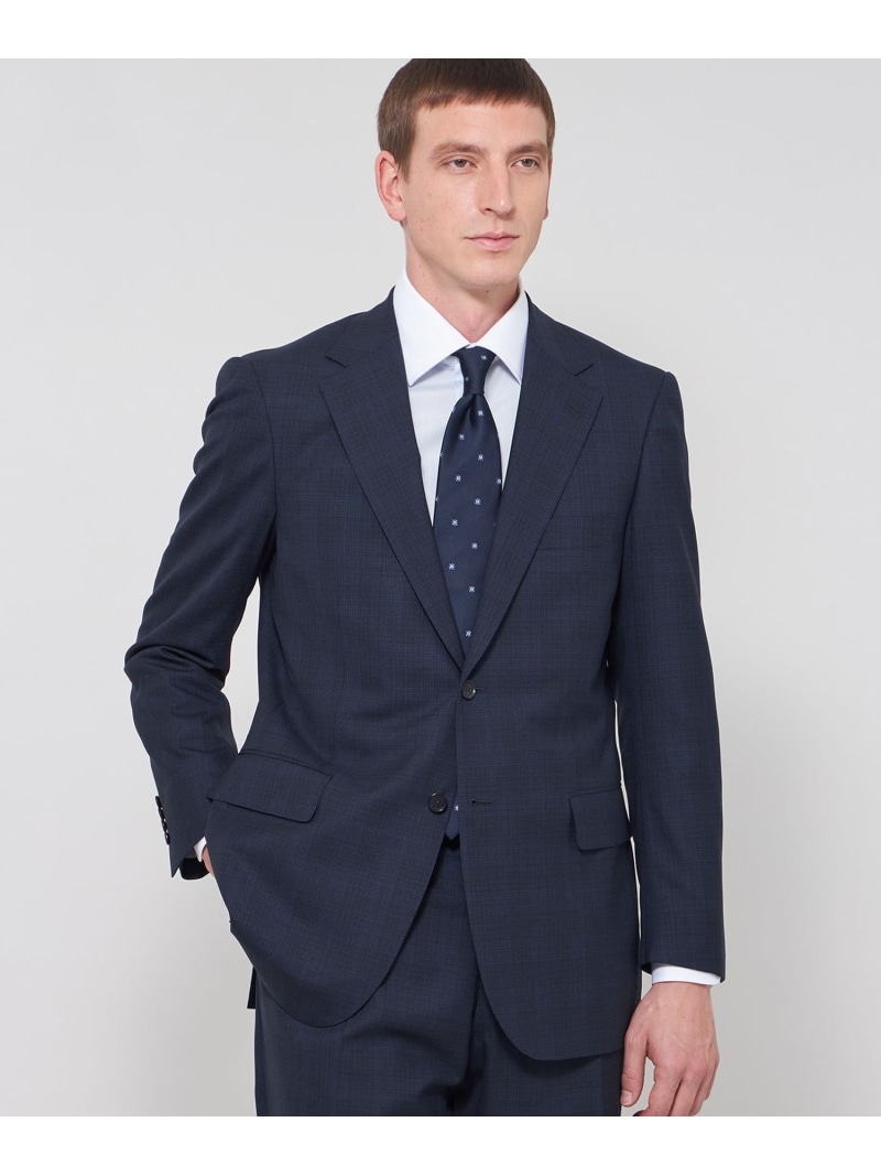 MACKINTOSH LONDON 【OX BRIDGE】【ZEGNA/ゼニア】メランジチェックスーツ マッキントッシュ 英国の首都 背広・フォーマル 背広上衣 米国海軍【貨物輸送無料】