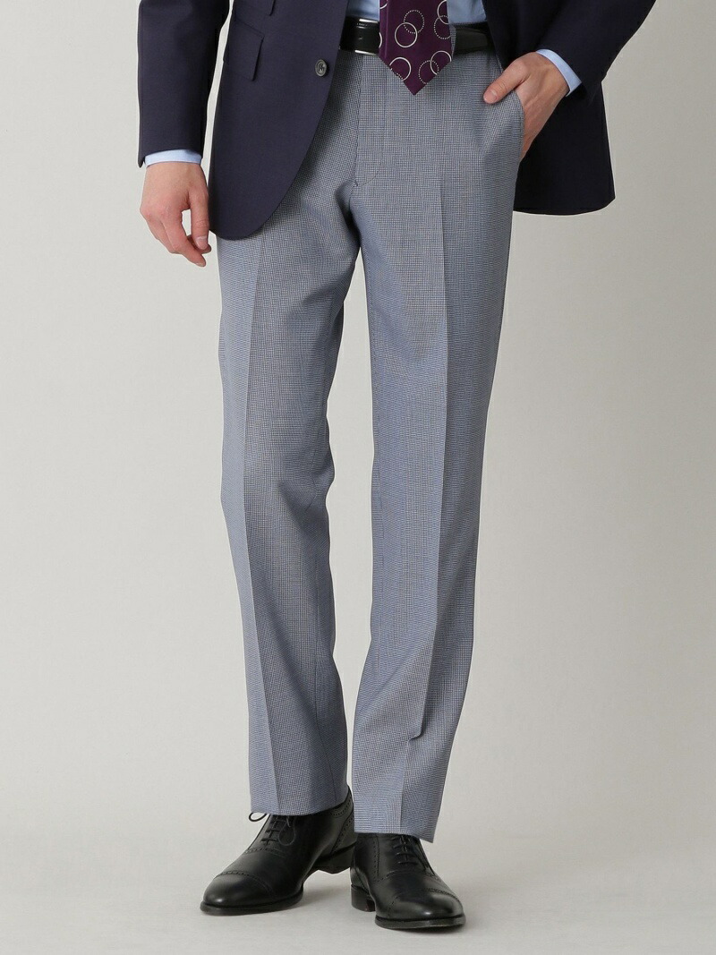 お買得 Paul Stuart Adjustable Fit ハイスペックポーラハウンドトゥーススラックス ポール スチュアート パンツ ジーンズ スラックス ドレスパンツ ブルー グレー Rakuten Fashion Men 上品 Www Porsche Com Mk