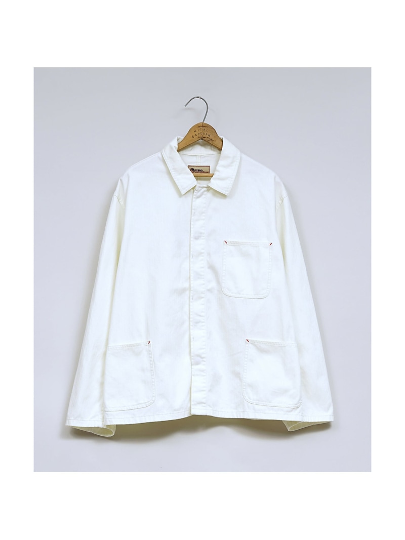 【SALE／50%OFF】Nigel Cabourn 【公式】ナイジェル・ケーボン / UNISEX / ファクトリーコート ナイジェル・ケーボン ジャケット・アウター その他のジャケット・アウター ホワイト ブルー ネイビー【RBA_E】【送料無料】