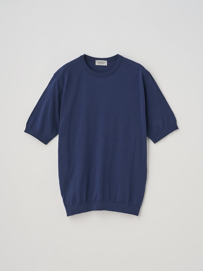 JOHN SMEDLEY 半袖綿織物編み物プルオーバー ｜ KIELL ｜ 30G MODERN FIT ジョンスメドレー トップス 編み物 米国海軍【貨物輸送無料】