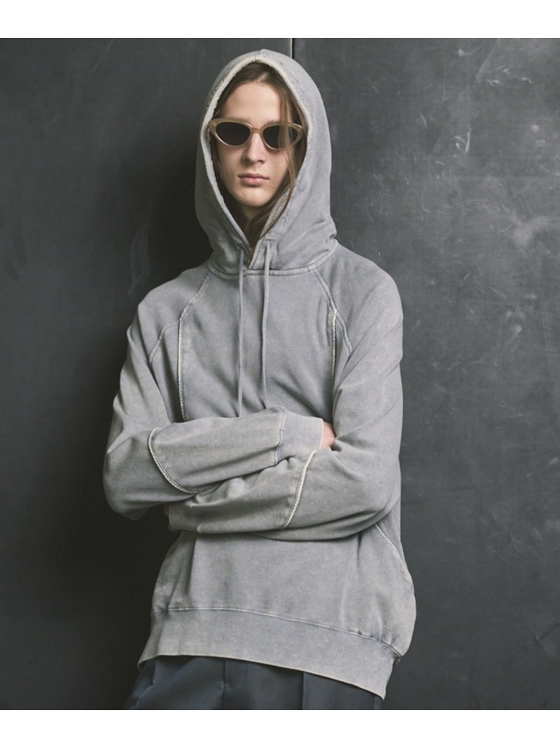 MAISON SPECIAL Cashmere Cotton Sweat Pullover Hoodie メゾンスペシャル トップス パーカー・フーディー ブラック グレー【送料無料】