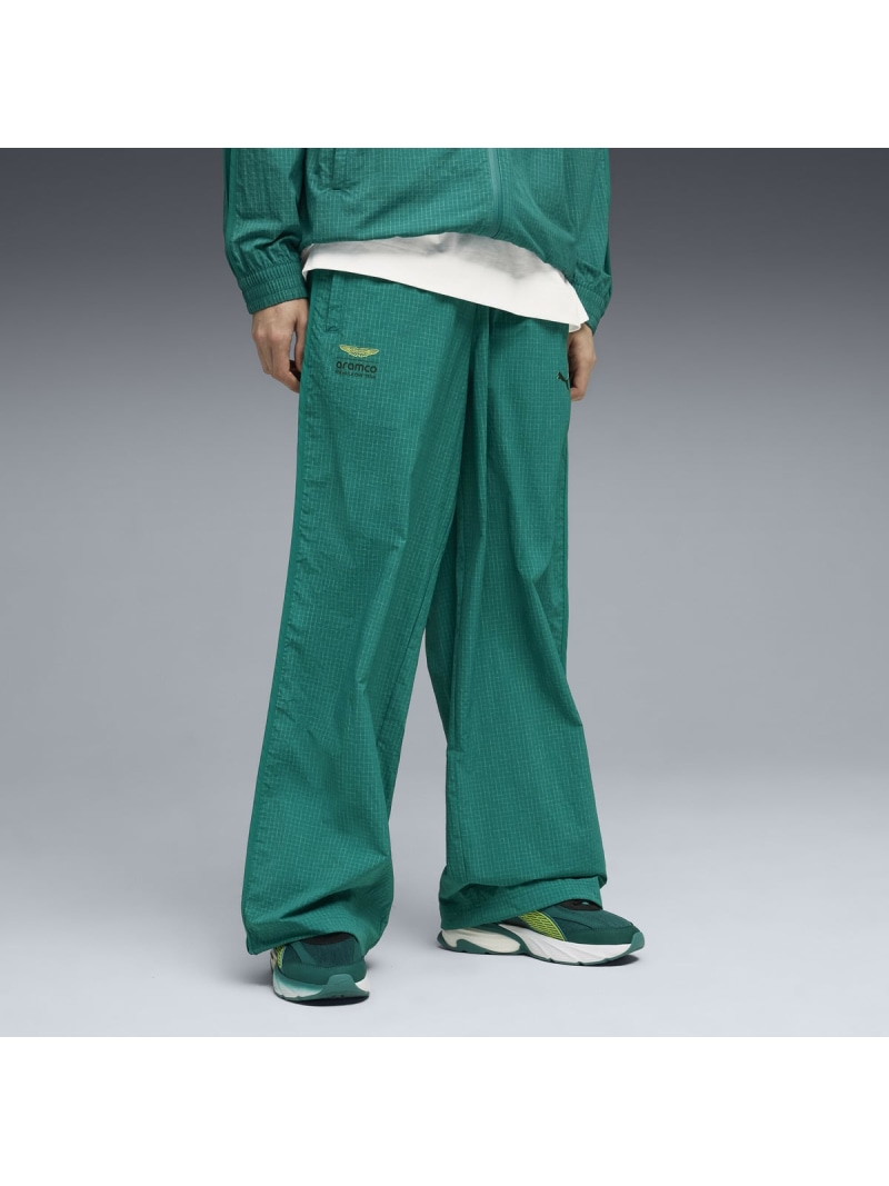 【SALE／30%OFF】PUMA メンズ PUMA x アストン マーティン アラムコ F1 チーム T7 オーバーサイズ パンツ AMF1 Lifestyle T7 Over Pants プーマ パンツ ジャージ・スウェットパンツ グリーン【RBA_E】【送料無料】｜ Fashion Men