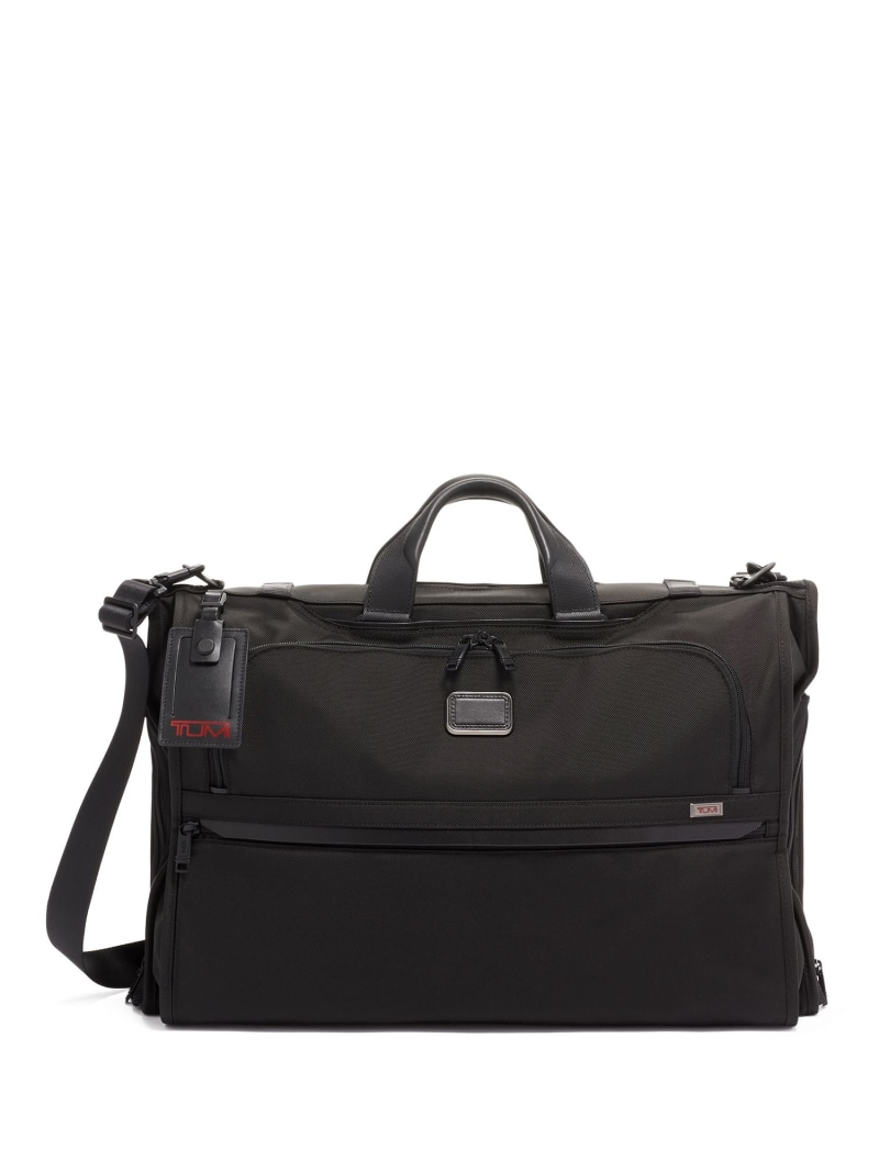TUMI 【堅苦しさ店】 ALPHA ガーメント・バッグ・トライフォールド・キャリーオン トゥミ 御徒面子 旅行バッグ・キャリーバッグ 黒いこと【貨物輸送無料】