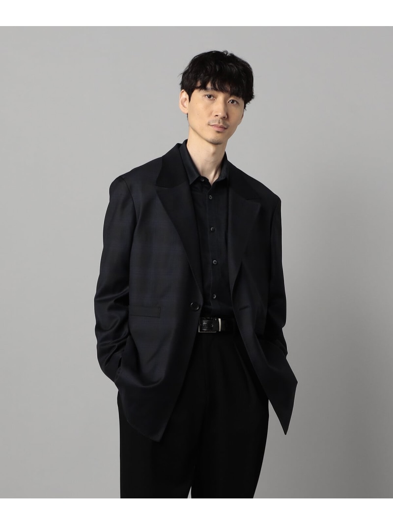 【SALE/50%OFF】COMME CA MEN 尾州織りイル・プリンチペ タータンチェック ジャッコーネ コムサメン ジャケット・アウター その他のジャケット・アウター ブラック【RBA_E】【送料無料】