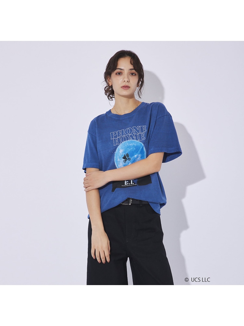 ABAHOUSE LASTWORD 【GOOD ROCK SPEED/グッドロックスピード】E.T. /BACK T アバハウス トップス カットソー・Tシャツ ブラック ブルー【送料無料】