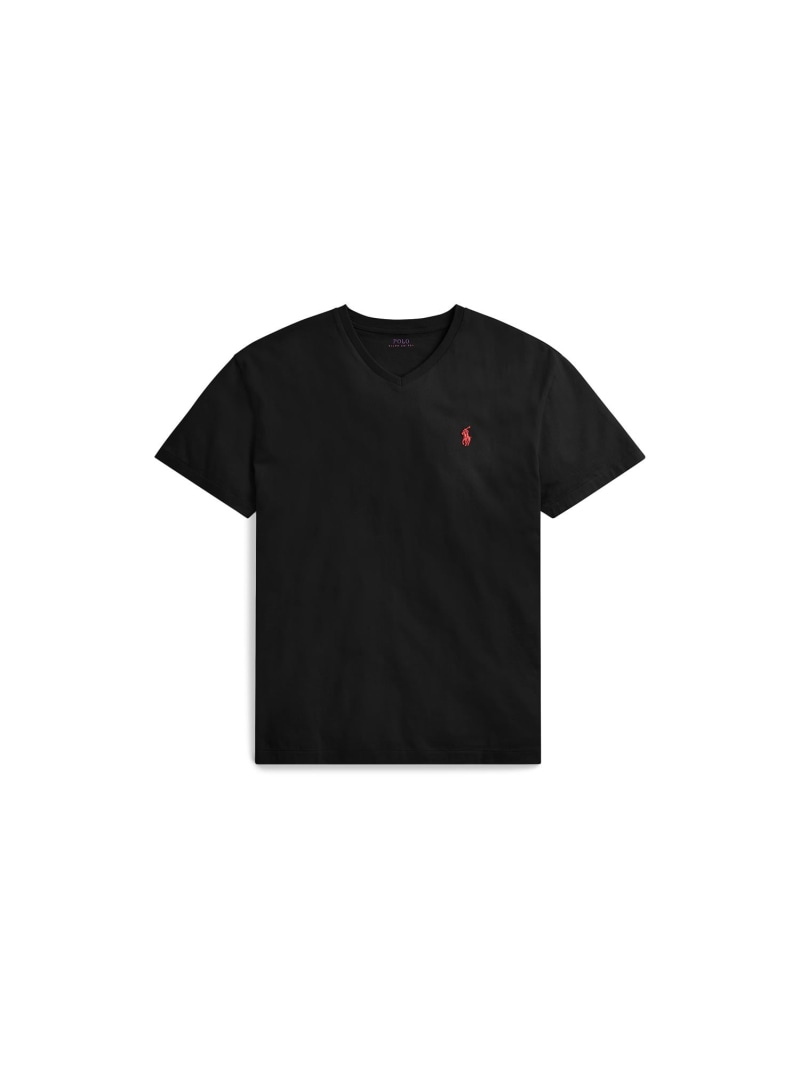POLO RALPH LAUREN クラシック フィット ジャージー Vネック Tシャツ ラルフローレン トップス カットソー・Tシャツ ブラック【送料無料】| Fashion Men