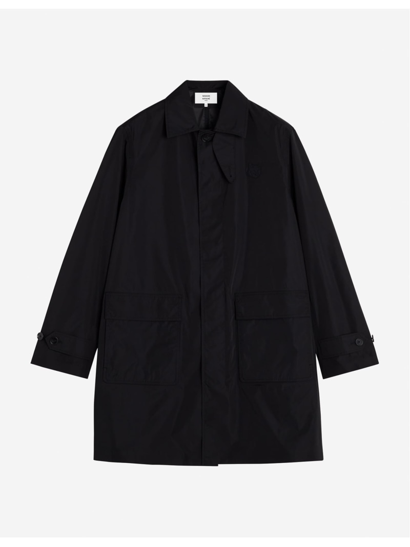 【SALE／40%OFF】Maison Kitsune Maison Kitsune/(M)【公式】Maison Kitsune LIGHT MAC COAT メゾン キツネ アーカイブス ジャケット・アウター トレンチコート ブラック【RBA_E】【送料無料】