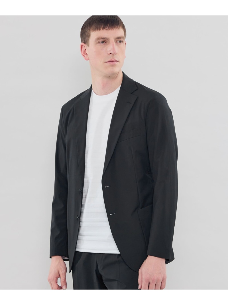 MACKINTOSH LONDON 【FEATHER-TECH PAC】FLEX WOOLセットアップ上衣 マッキントッシュ 英国の首都 ジャケット・アウター 余分の物のジャケット・アウター 黒いこと【貨物輸送無料】