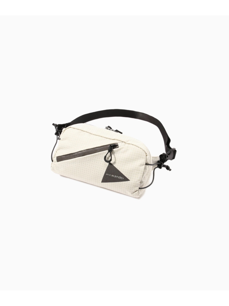 and wander ocean rip waist bag アンドワンダー バッグ その他のバッグ グレー ホワイト ネイビー【送料無料】