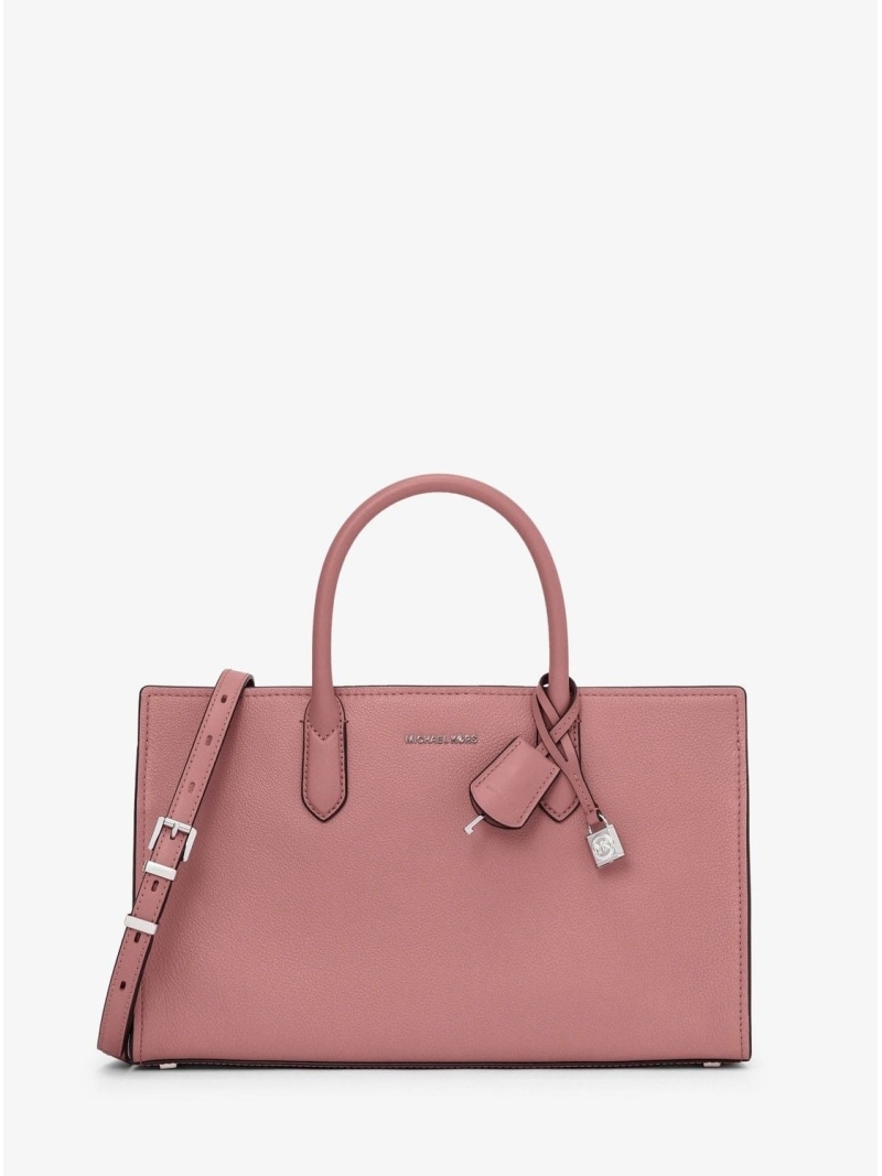 【SALE／68%OFF】MICHAEL KORS SCARLETT レザー サッチェル ミディアム マイケルコース マイケル・コース バッグ ハンドバッグ レッド【RBA_E】【送料無料】｜ Fashion Men 11,088円