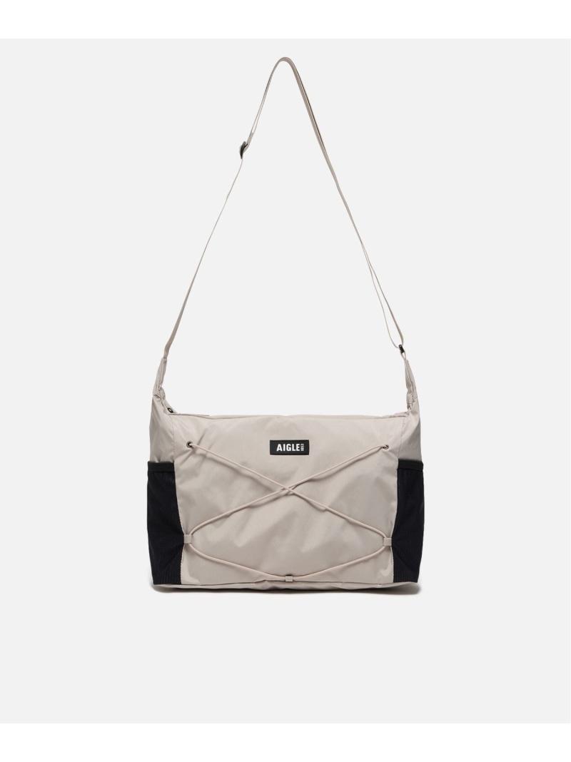 【SALE／40%OFF】AIGLE 撥水 パッカブル2wayショルダーバッグ 10L エーグル バッグ ショルダーバッグ ホワイト ブラック【RBA_E】【送料無料】