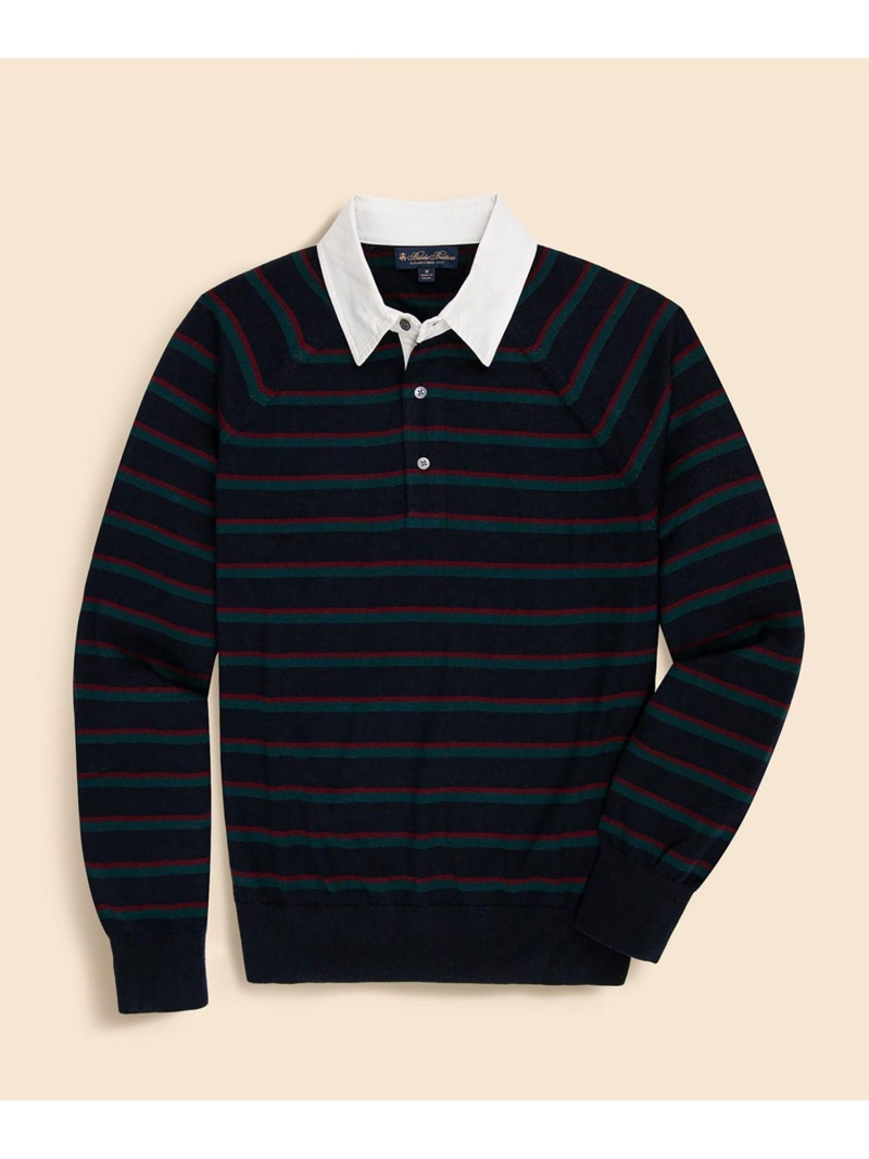 【SALE／30%OFF】BROOKS BROTHERS メリノウール ラグラン衣手 ラガープルオーバー ブルックス ブラザーズ トップス 編み物 米国海軍【RBA_E】【貨物輸送無料】