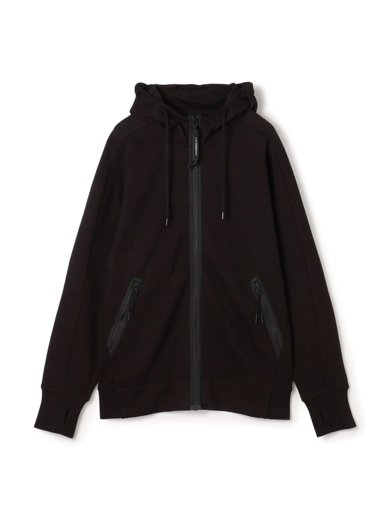 TOMORROWLAND BUYING WEAR C.P. Company SWSHRT HDD FLC トゥモローランド トップス パーカー・フーディー ブラック グレー【送料無料】