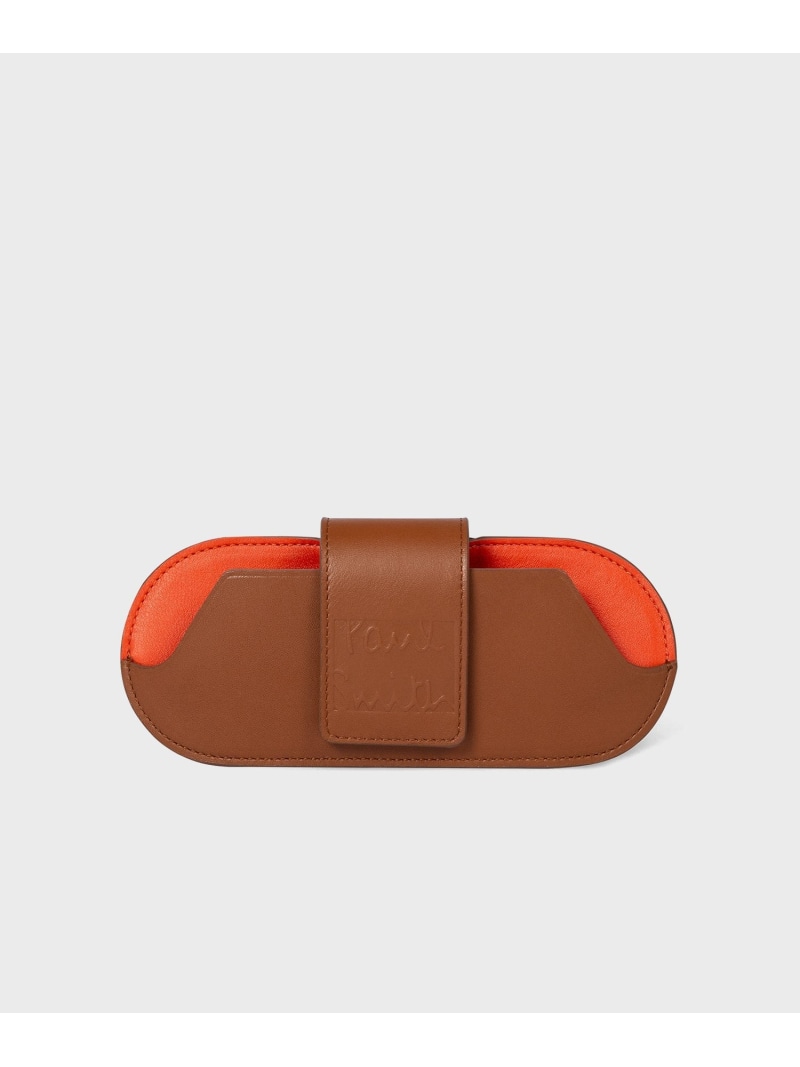 Paul Smith 【公式】レザーサングラスケース ポール・スミス　アウトレット 財布・ポーチ・ケース 財布 ブラウン【送料無料】｜ Fashion Men