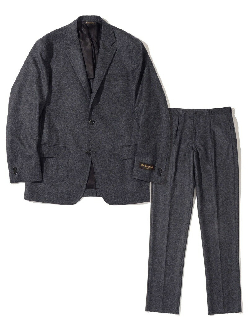【SALE／40%OFF】SHIPS MEN Southwick: AMERICAN WOOLEN COMPANY 綿ネル 3B 背広 シップス 背広・フォーマル セットアップ背広 薄墨色 米国海軍【RBA_E】【貨物輸送無料】