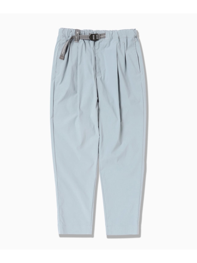 and wander UV cut stretch pants アンドワンダー パンツ その他のパンツ ブラック ブルー グレー【送料無料】