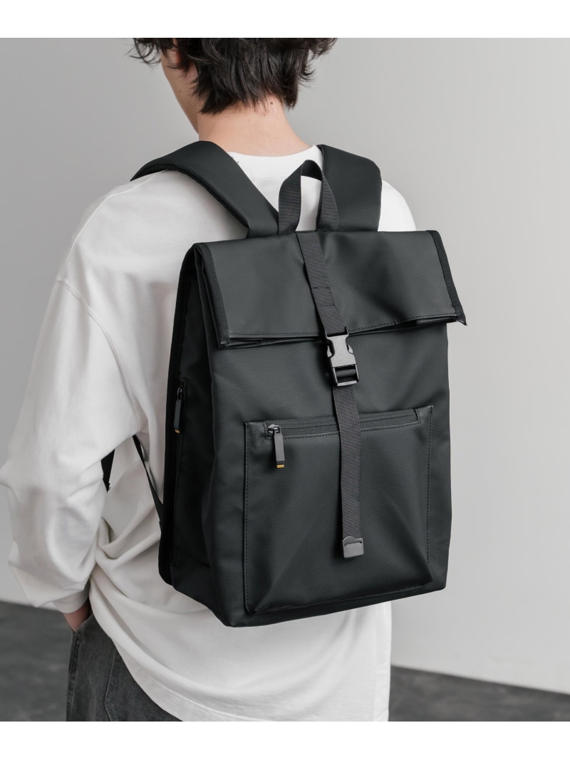 Rocky Monroe ロールトップアーバンフラップデイパック ロッキーモンロー バッグ リュック・バックパック グレー ブラック【送料無料】