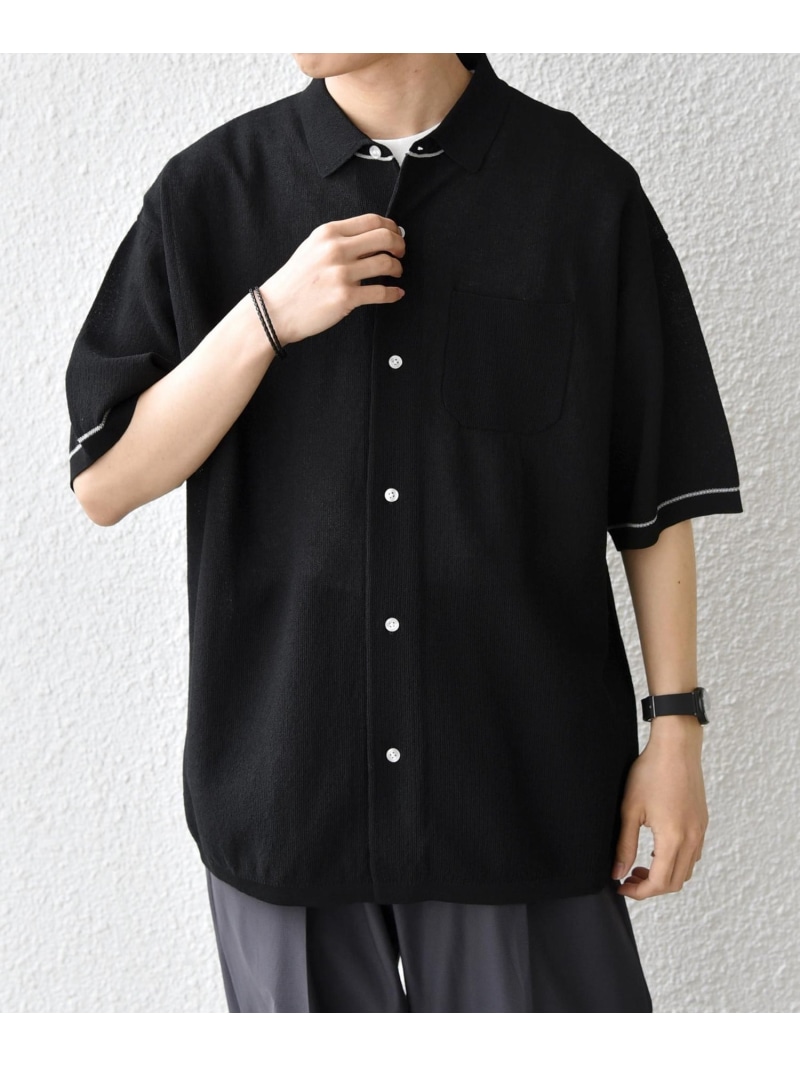 SHIPS any SHIPS any:＜手洗い可能＞TEXBRID(R) ドライタッチ サマー ニット シャツ◆ シップス トップス シャツ・ブラウス ネイビー ブラック グリーン【先行予約】*【送料無料】 7,326円