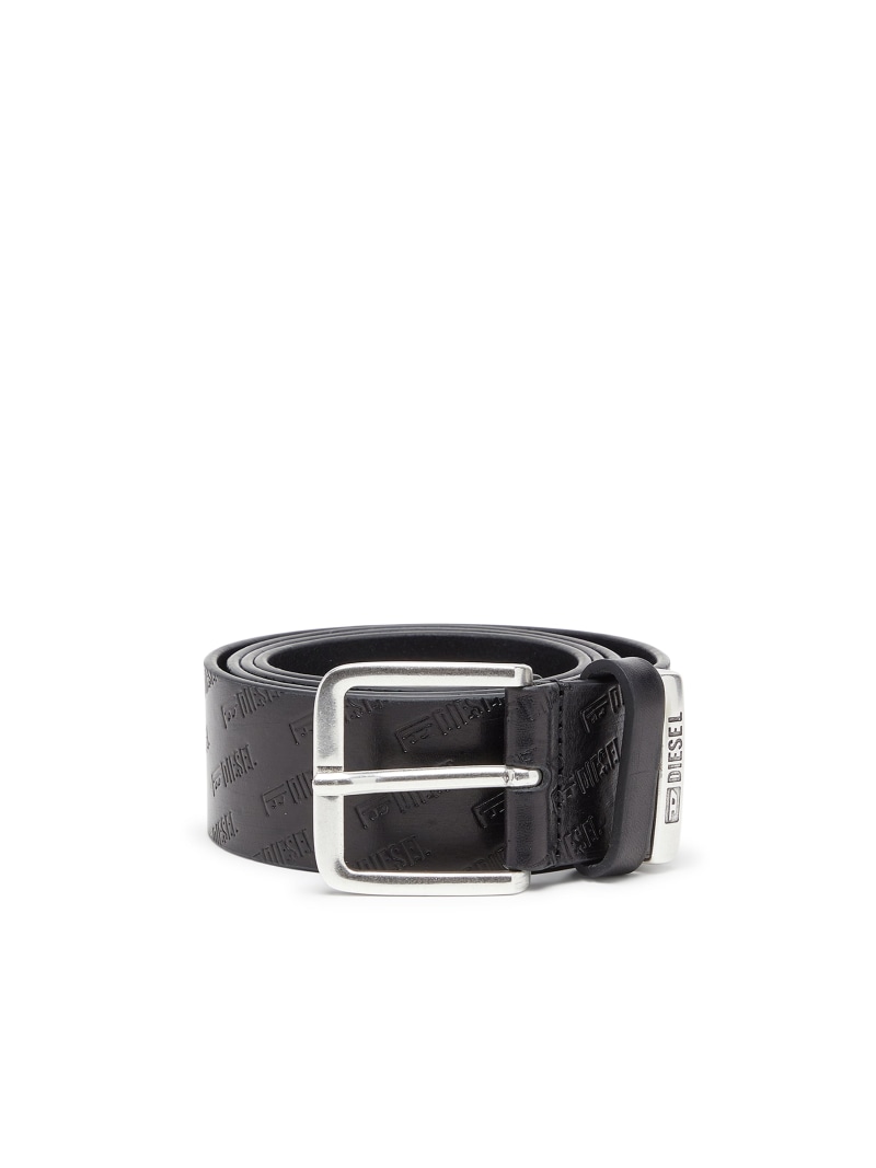 DIESEL メンズ 胴締め B-MONOGRAM DSL ディーゼル 流行り物雑貨 胴締め 黒いこと 赤銅色【貨物輸送無料】