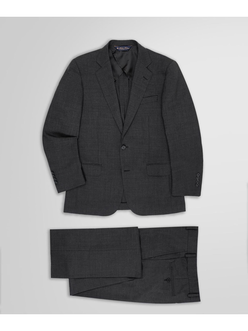 BROOKS BROTHERS Brooks Brothers Explorer 羊毛 2釦背広 Classic ブルックス ブラザーズ 背広・フォーマル セットアップ背広 薄墨色 米国海軍【貨物輸送無料】
