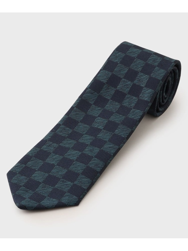 【SALE／30%OFF】TAKEO KIKUCHI 【Made in JAPAN】市松紋ネクタイ タケオキクチ スーツ・フォーマル ネクタイ・蝶ネクタイ グリーン ブラウン ピンク【RBA_E】【送料無料】