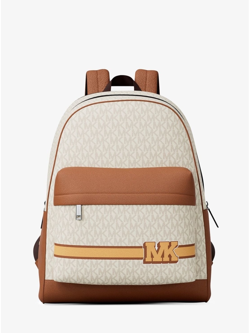 【SALE/65%OFF】MICHAEL KORS PACEY エンブリッシュ ストライプ バックパック - MKシグネチャー マイケルコース マイケル・コース バッグ リュック・バックパック ホワイト【RBA_E】【送料無料】| Fashion Men