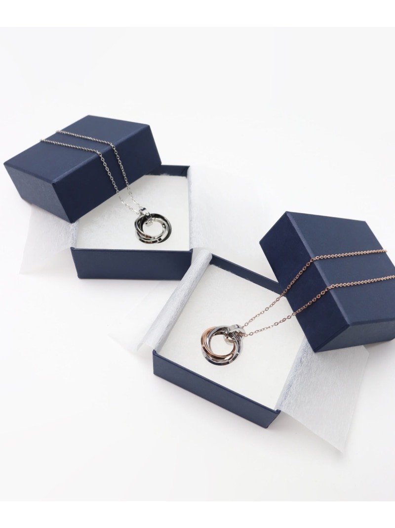 ieLS 金属アレルギー対応 Ring of Love ペアネックレス サージカルステンレス 316L クークロワッサン アクセサリー・腕時計 ネックレス【送料無料】 9,372円