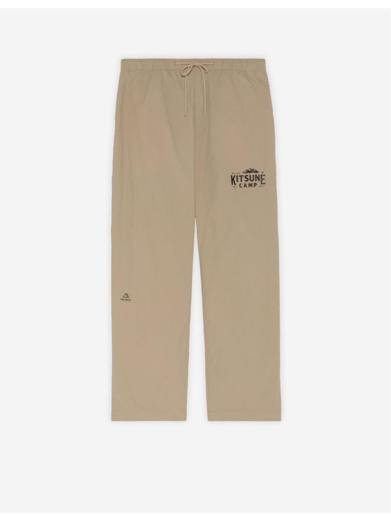 【SALE／40%OFF】Maison Kitsune 【堅苦しさ】Maison Kitsune CAMP WARMUP PANTS 住みか 稲荷 アーカイブス ズボン下 余分の物のズボン下 ベージュ【RBA_E】【貨物輸送無料】