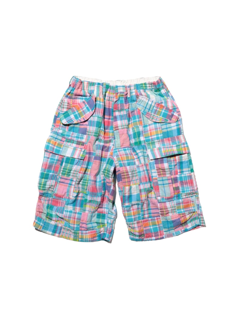 BEAMS PLUS Beach 6 Pocket Shorts Patchwork Madras ビームス メン パンツ その他のパンツ ピンク【送料無料】｜ Fashion Men