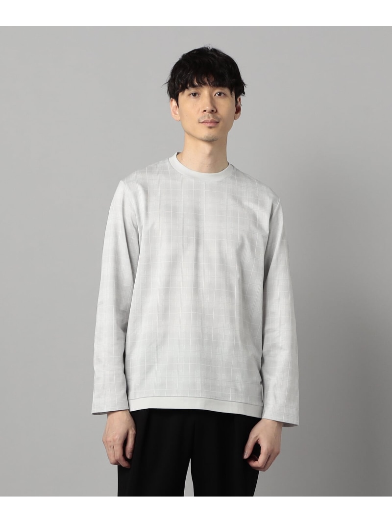 【SALE／46%OFF】COMME CA MEN 和歌山編みイル・プリンチペ ジャージーロングスリーブ コムサメン トップス カットソー・Tシャツ ブラック【RBA_E】【送料無料】