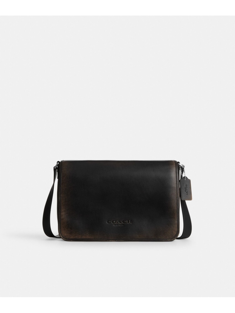 【SALE/40%OFF】COACH OUTLET 【公式】コルビー メッセンジャー バッグ 32・ラブド レザー コーチ アウトレット バッグ ショルダーバッグ ブラック【RBA_E】【送料無料】| Fashion Men