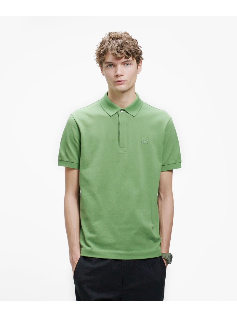 LACOSTE 『Le Paris Polo』レギュラーフィット パリポロ 比翼ポロシャツ ラコステ トップス ポロシャツ ベージュ ブラウン ブルー ワインレッド レッド ネイビー グリーン グレー ブラック ホワイト ピンク【送料無料】｜ Fashion Men