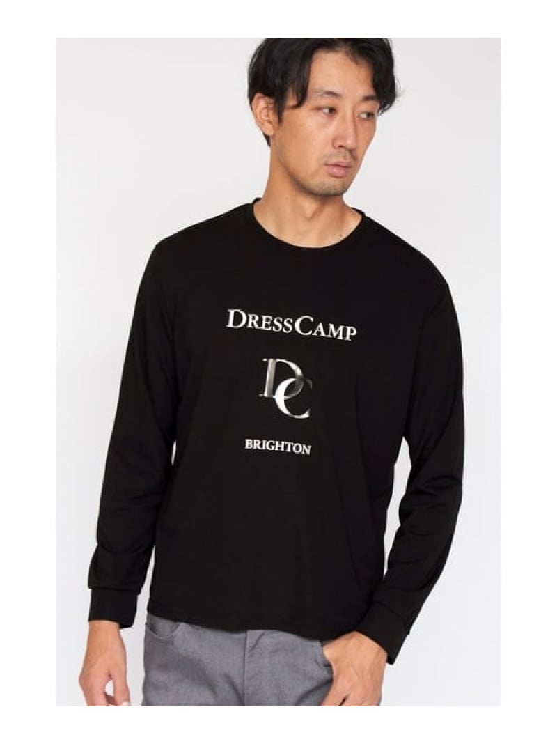 【SALE／30%OFF】HIGH STREET HIGH STREET∴ドレスキャンプ別注ロゴタイプ長袖プルオーバー トルネードマート トップス カットソー・プルオーバー 黒いこと 白いこと【RBA_E】【貨物輸送無料】