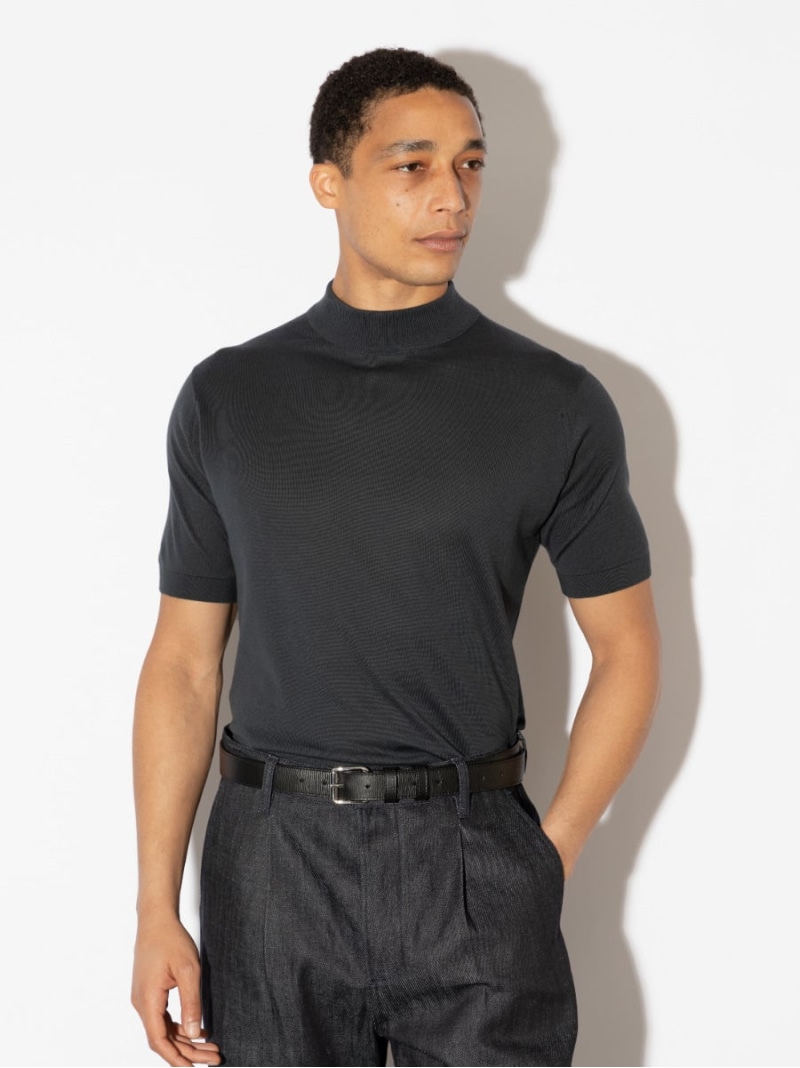 245 新品 ジョンスメドレー ARBER 半袖モックネックニット Tシャツ M JOHN SMEDLEY｜ジョンスメドレー日本公式