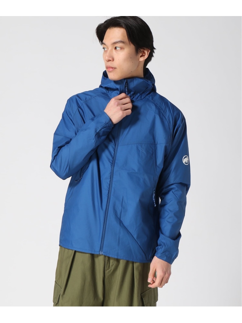MAMMUT MAMMUT/(M)【公式】コンベイ ウィンドブレーカー フーデッド ジャケット アジアンフィット マムート ジャケット・アウター ナイロンジャケット ブルー【送料無料】