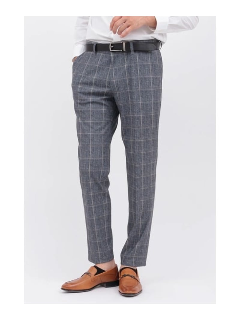 【SALE/30%OFF】HIGH STREET トリコットメッシュウインドペインイージーPT トルネードマート パンツ スラックス・ドレスパンツ ブルー グレー【RBA_E】【送料無料】| Fashion Men