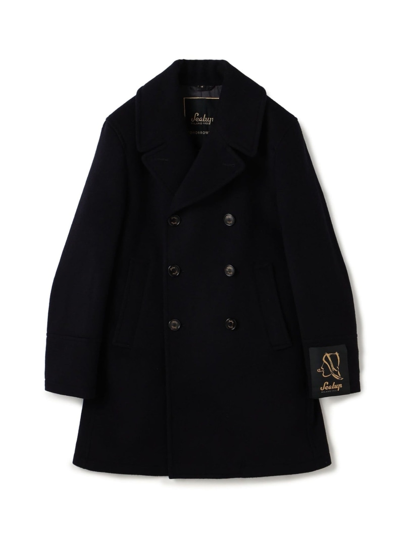TOMORROWLAND BUYING WEAR Sealup GENOVA ウールライトメルトン Pコート トゥモローランド ジャケット・アウター ピーコート ネイビー ブラウン【送料無料】