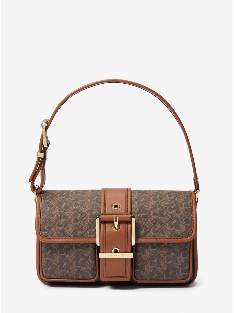 【SALE／75%OFF】MICHAEL KORS COLBY エンパイア シグネチャーロゴ ショルダー ミディアム マイケルコース マイケル・コース バッグ ショルダーバッグ ブラウン【RBA_E】【送料無料】