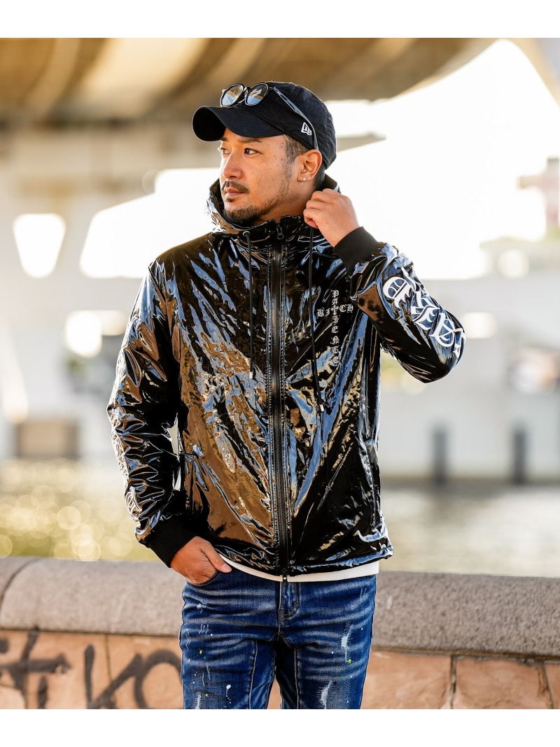 Retro Engine RTEG Z.T Leather O.E LZ/PK アダムスジャグラー トップス パーカー・フーディー しろがね色 黒いこと【貨物輸送無料】