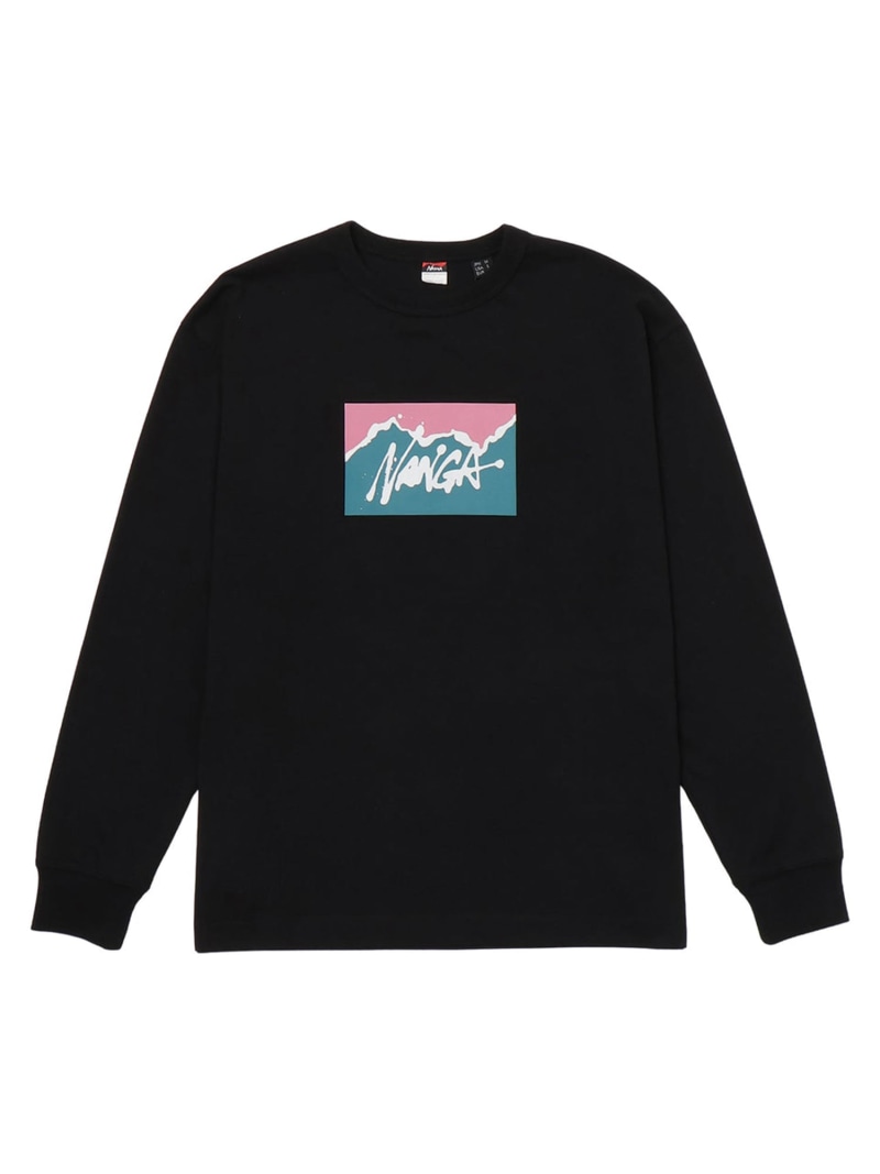 NANGA NANGA*RYUJI KAMIYAMA ナンガ*リュウジ カミヤマ L/S TEE サンデー牟礼 アウトドア表現スタイル 運動競技・アウトドア属具 余分の物の運動競技・アウトドア属具 黒いこと【貨物輸送無料】 スポーツ・アウトドア-アウトドア