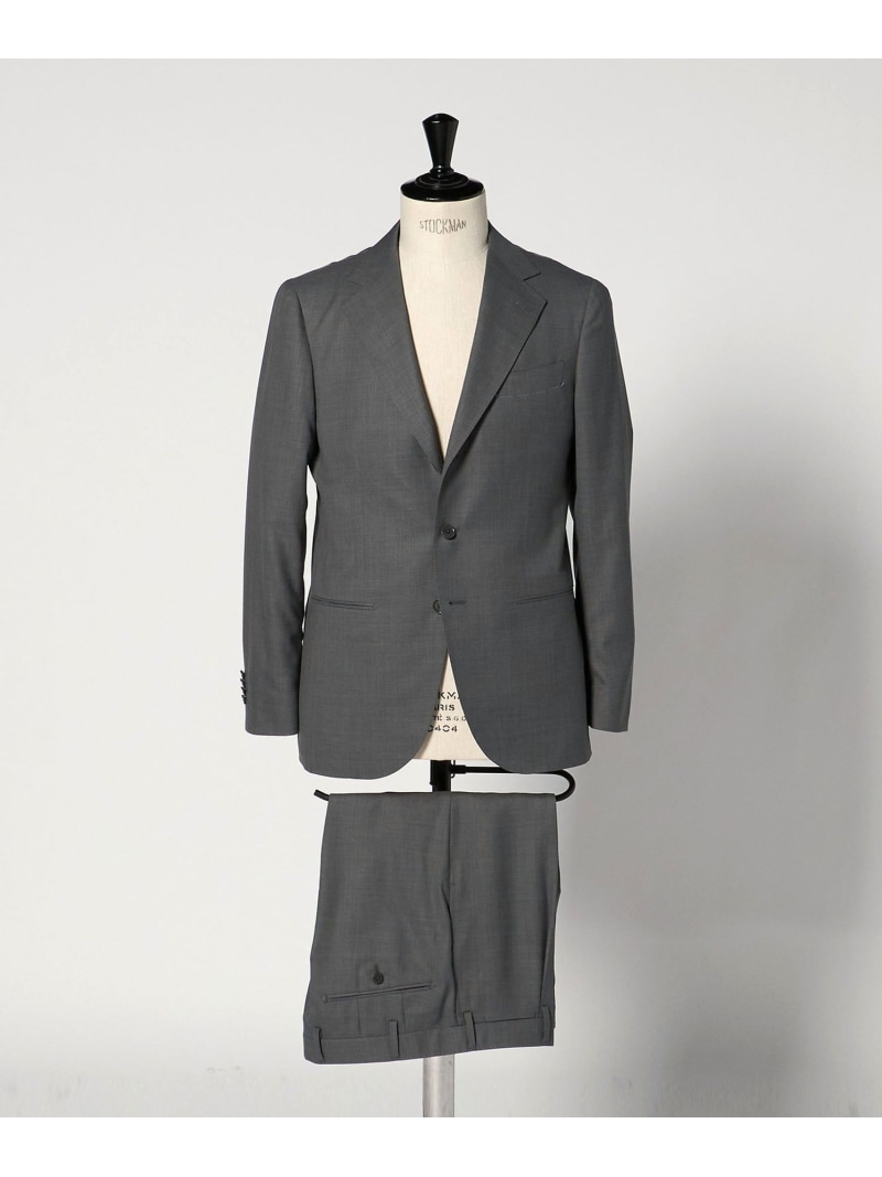 【SALE／50%OFF】UNITED ARROWS ファンシーウィーブ シングル3ボタン スーツ LIGHT S-MODEL -防しわ- ユナイテッドアローズ アウトレット スーツ・フォーマル セットアップスーツ ネイビー グレー【RBA_E】【送料無料】