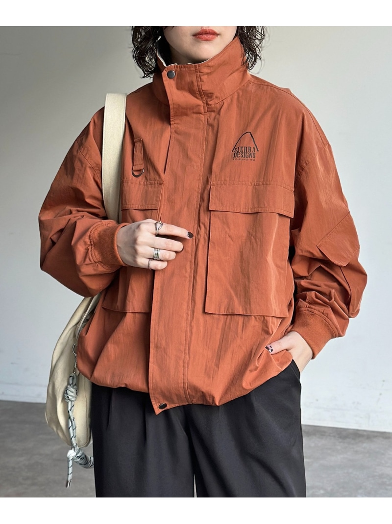 CPCM 【SIERRA DESIGNS】別注スタンドブルゾン シーピーシーエム ジャケット・アウター ブルゾン・ジャンパー ブラック オレンジ グレー ネイビー【送料無料】