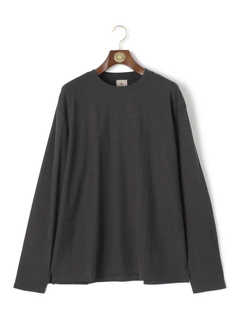 J.PRESS 【KING SIZE】【ビジネス対応】リンクスシャドーチェック ロングスリーブTシャツ ジェイプレス トップス カットソー・Tシャツ グレー ブルー【送料無料】