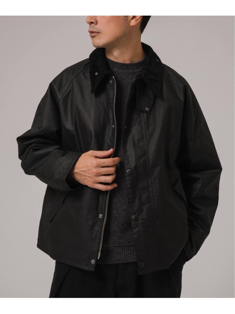 EDIFICE 《再入荷》Barbour(バブアー) OS TRANSPORT/トランスポート WAX MWX1678 エディフィス ジャケット・アウター ブルゾン・ジャンパー ブラック カーキグリーン【送料無料】