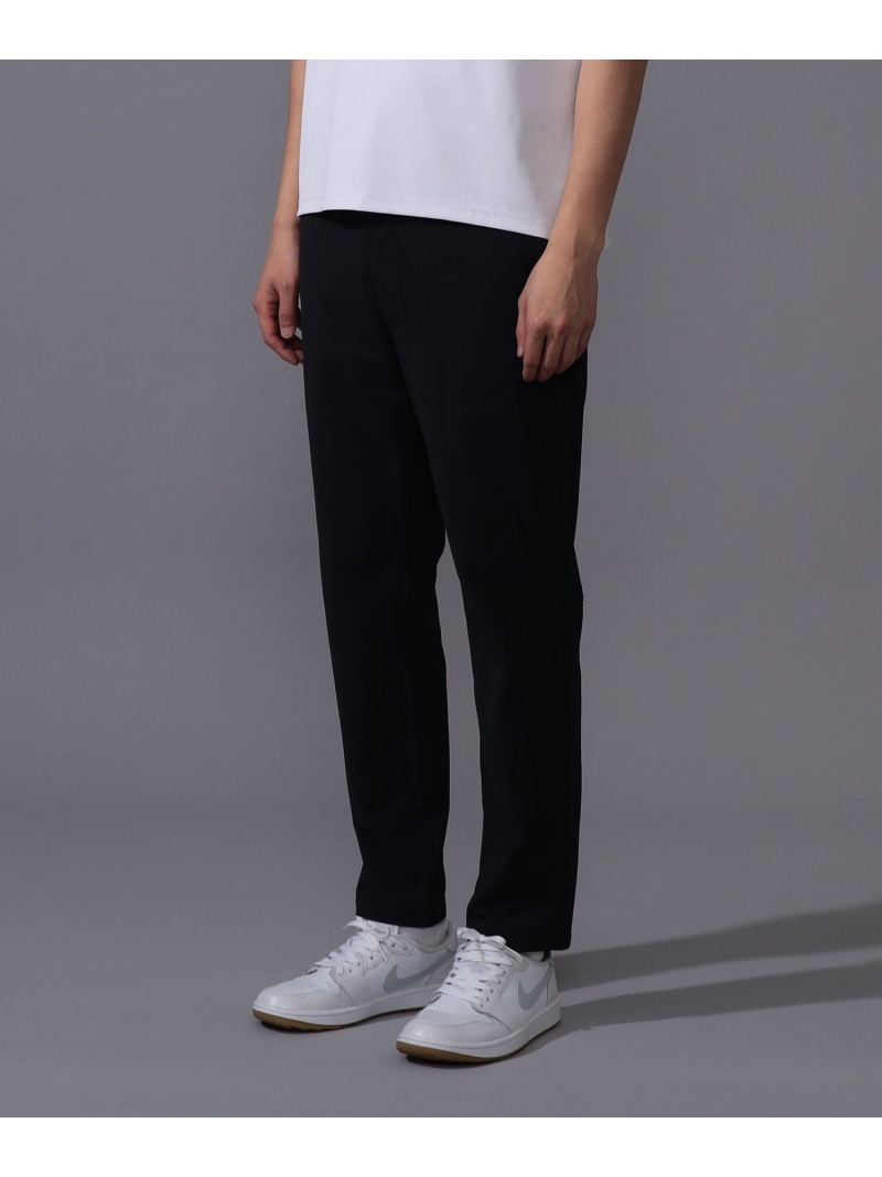 BEAMS GOLF PURPLE LABEL B.G.THREE / ALL-TIME アイレットニット テーパードパンツ ビームス ゴルフ パンツ その他のパンツ ブラック ネイビー ホワイト【送料無料】| Fashion Men