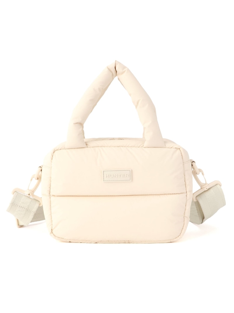 【SALE／40%OFF】HUNTER (U)イントレピッド エクストラ パフド ミニ ボストン ハンター バッグ ボストンバッグ ベージュ ブラック【RBA_E】【送料無料】