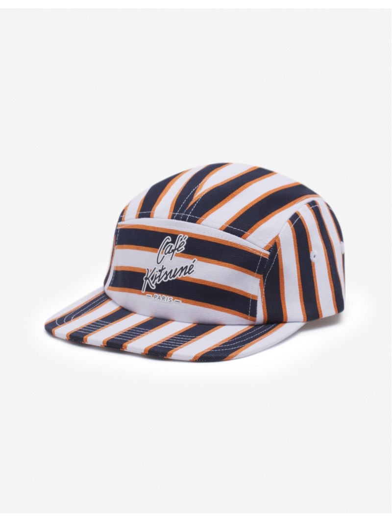 【SALE／30%OFF】Maison Kitsune Maison Kitsune/(M)【公式】Maison Kitsune CAFE KITSUNE STRIPED 5P CAP メゾン キツネ アーカイブス 帽子 キャップ【RBA_E】【送料無料】